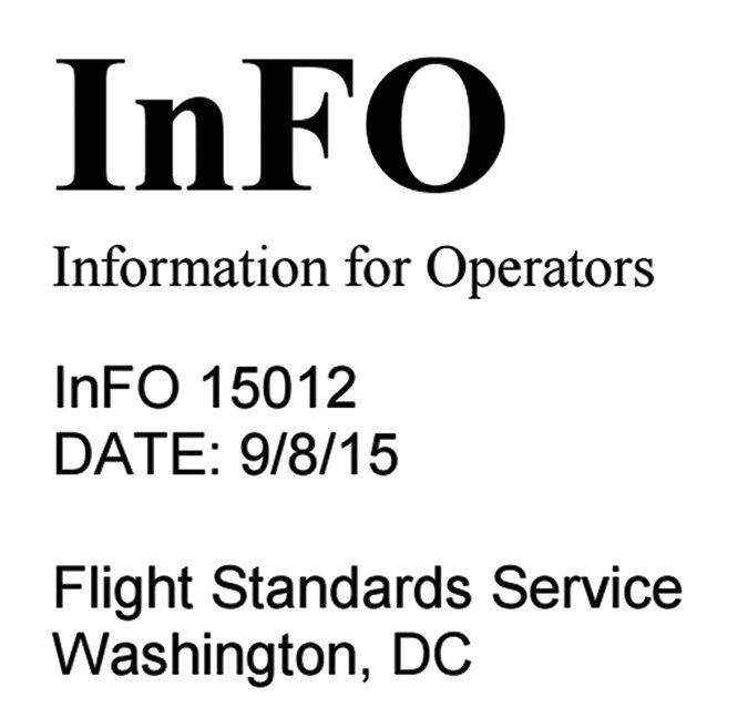 information for operators