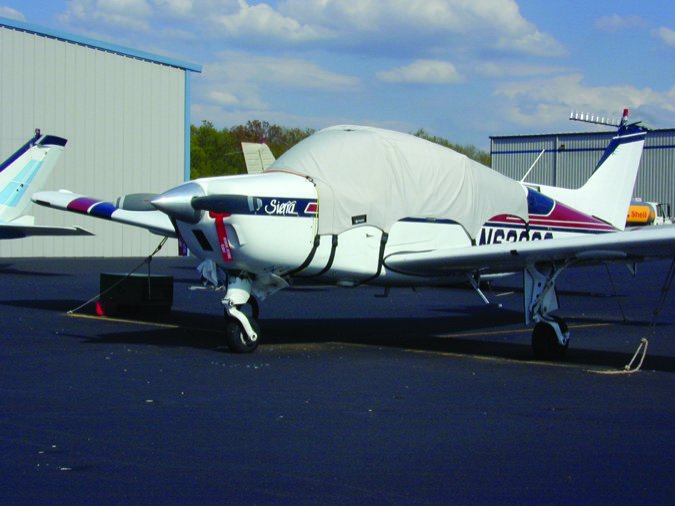 plane covered 