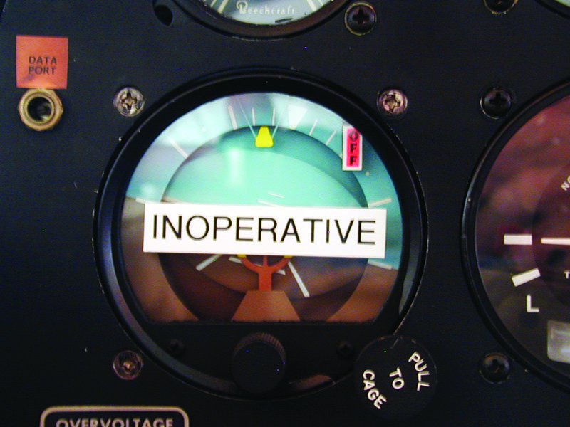 aviation dead artificial horizon