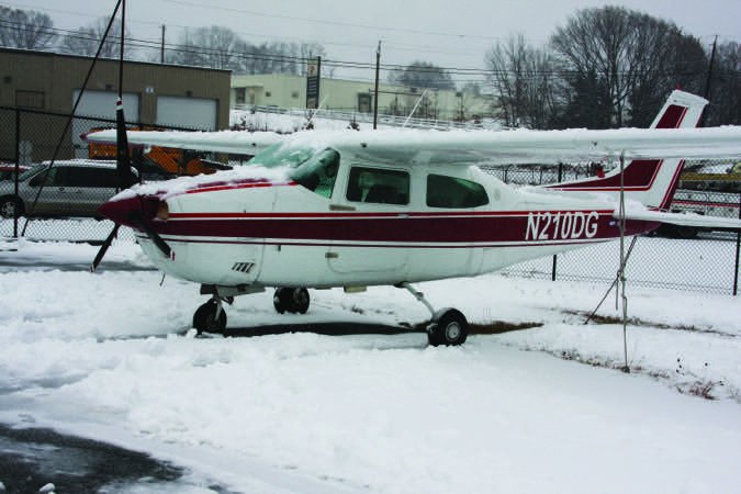 plane snow