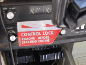 Use recomended flight control lock